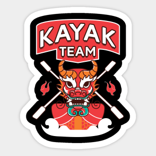 kayak team Sticker